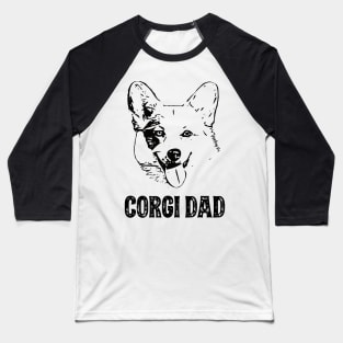 Corgi Dad Pembroke Welsh Corgi Baseball T-Shirt